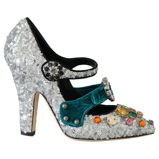 Dolce & Gabbana Elegant Silver-Black Crystal Mary Janes Pumps silver-sequined-crystal-mary-janes-pumps s-l1600-1-6d45c557-d3b.jpg