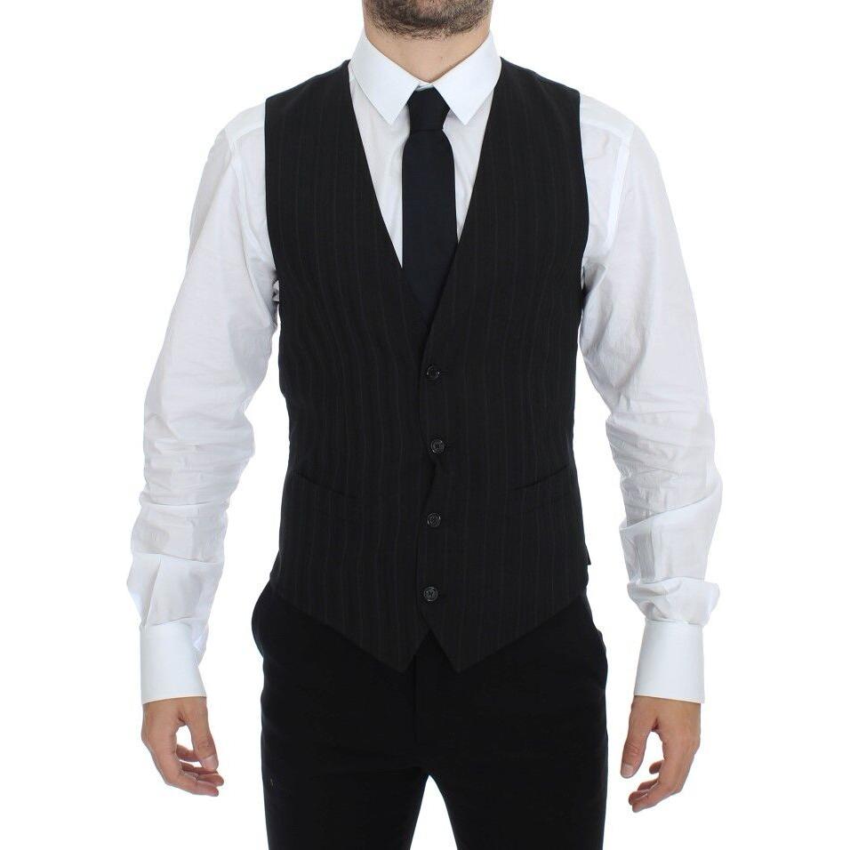 Dolce & Gabbana Elegant Striped Wool Dress Vest black-striped-stretch-dress-vest-gilet s-l1600-1-8ffc6d37-ca5.jpg
