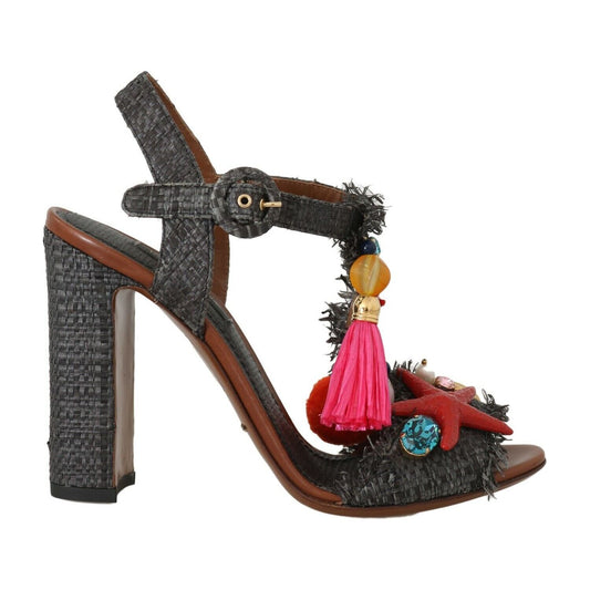 Dolce & Gabbana Elegant Marina T-Strap Heels Sandals gray-straw-marina-sea-star-sandals s-l1600-10-9bab2cb6-2c3.jpg