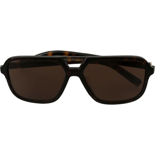 Dolce & GabbanaElegant Brown Patterned Men's SunglassesMcRichard Designer Brands£249.00