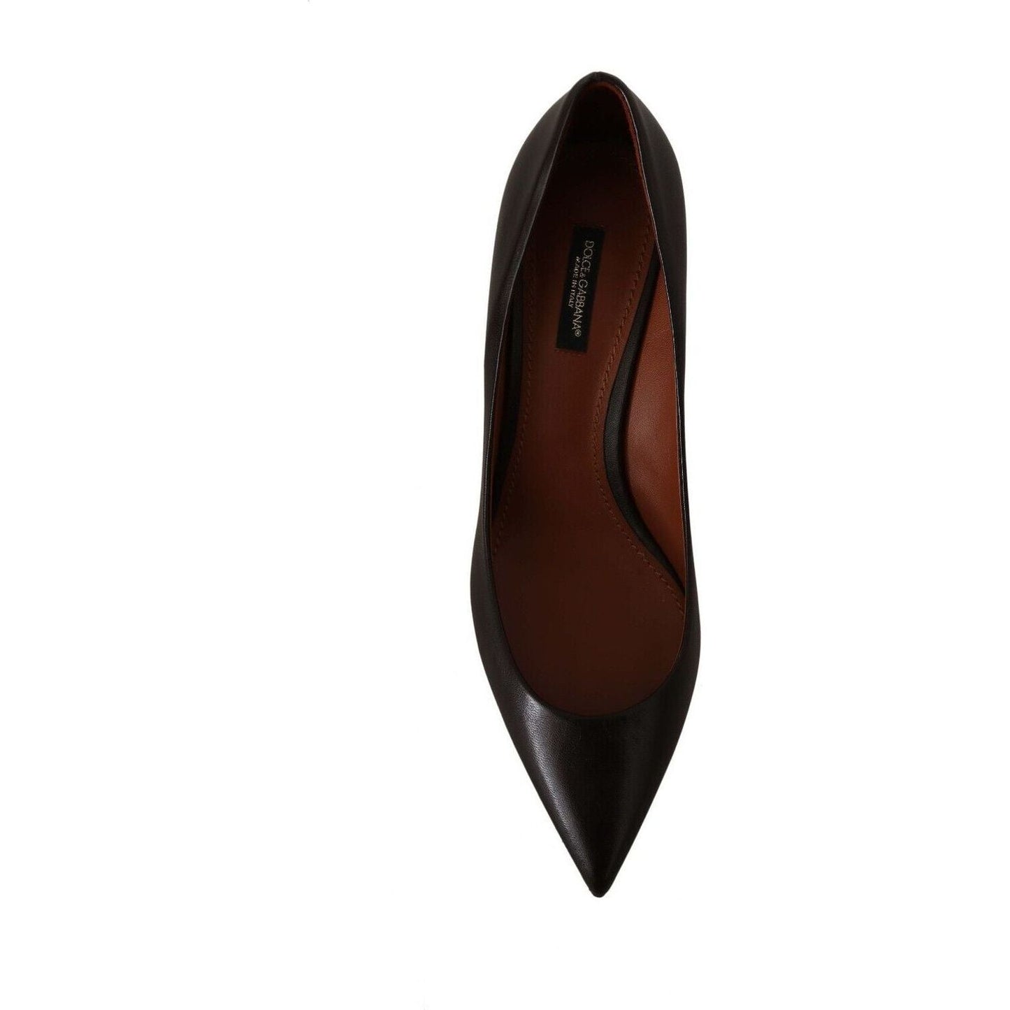 Dolce & Gabbana Elegant Brown Leather Heels Pumps brown-leather-kitten-mid-heels-pumps-shoes s-l1600-11-27-3aa556be-305.jpg