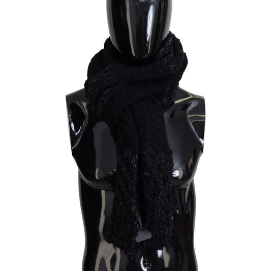 Dolce & GabbanaElite Black Wool Blend Men's ScarfMcRichard Designer Brands£369.00