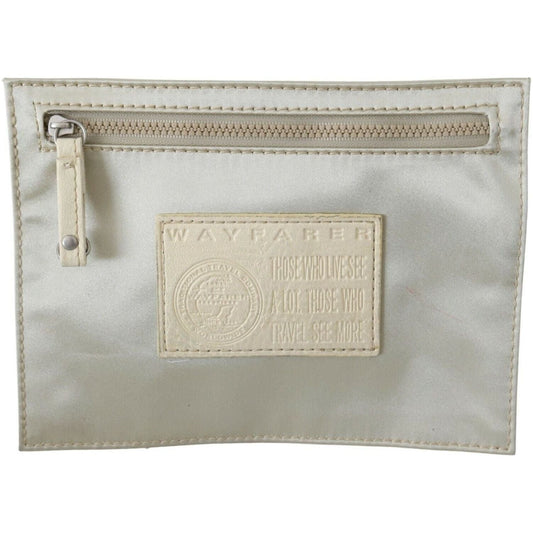 WAYFARER Elegant White Fabric Coin Wallet WOMAN WALLETS white-zippered-coin-holder-wallet