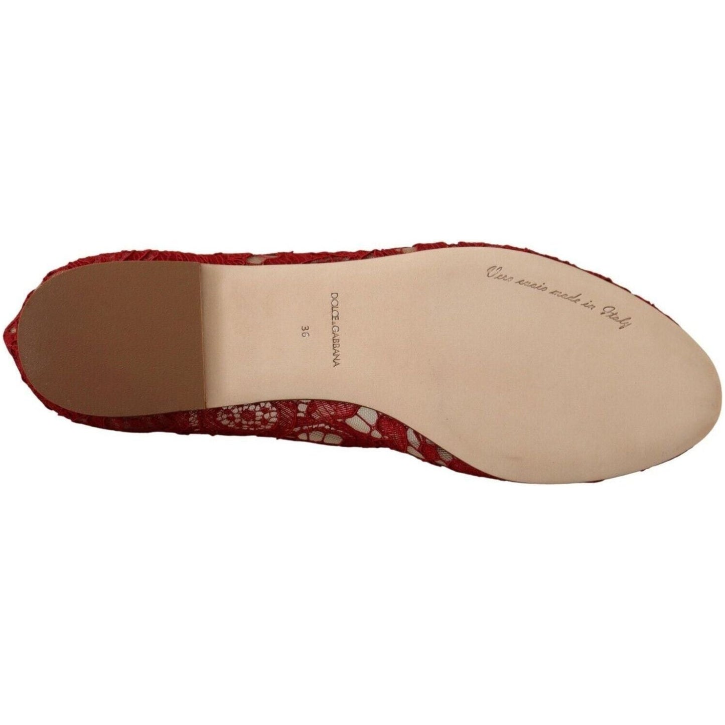 Dolce & Gabbana Radiant Red Lace Ballet Flats with Crystal Buckle red-lace-crystal-ballet-flats-loafers-shoes s-l1600-12-30-5fc9f3d3-d3f.jpg