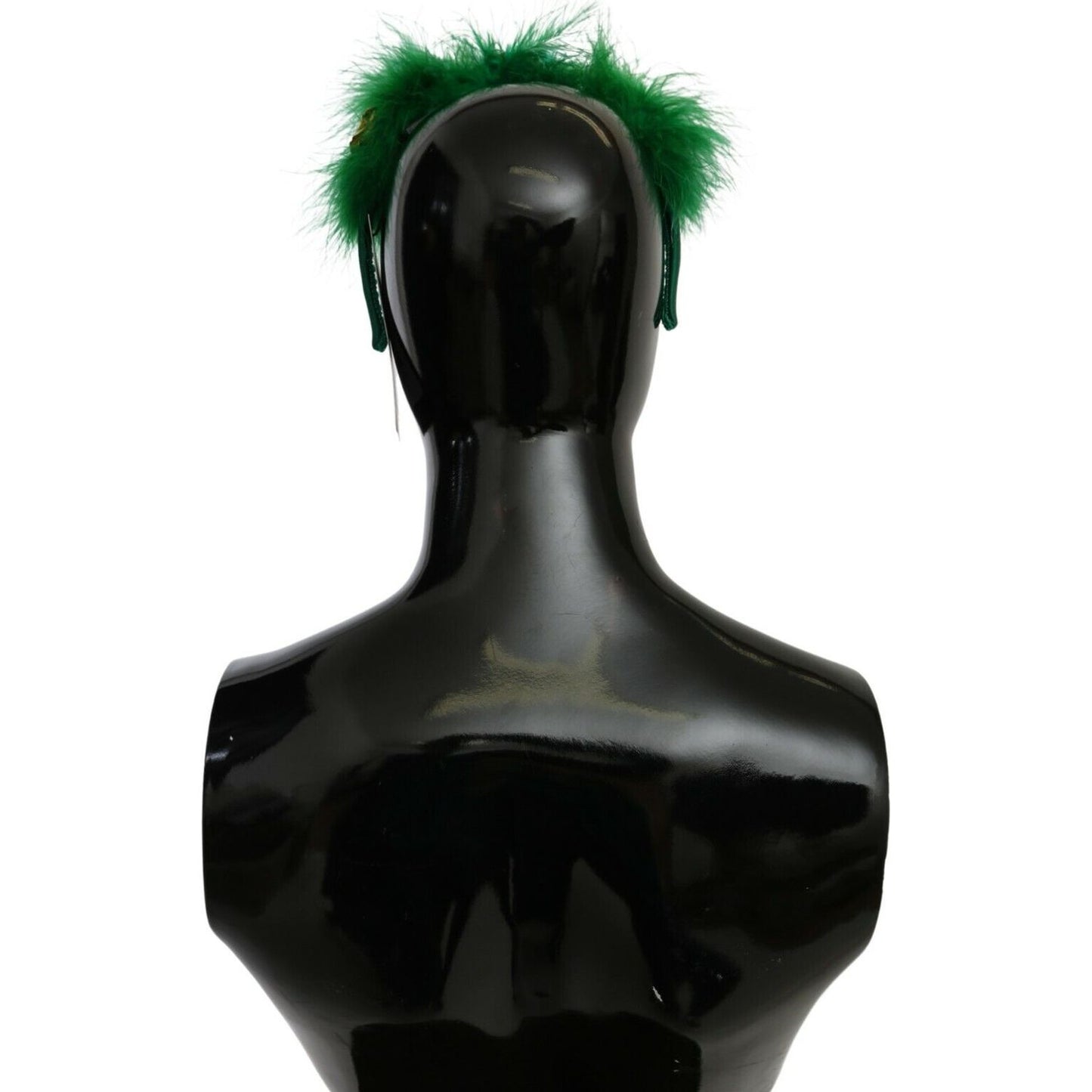 Dolce & Gabbana Elegant Emerald Silk Floral Headband green-silk-fur-crystal-flowers-tiara-headband s-l1600-12-5140997c-c9a.jpg