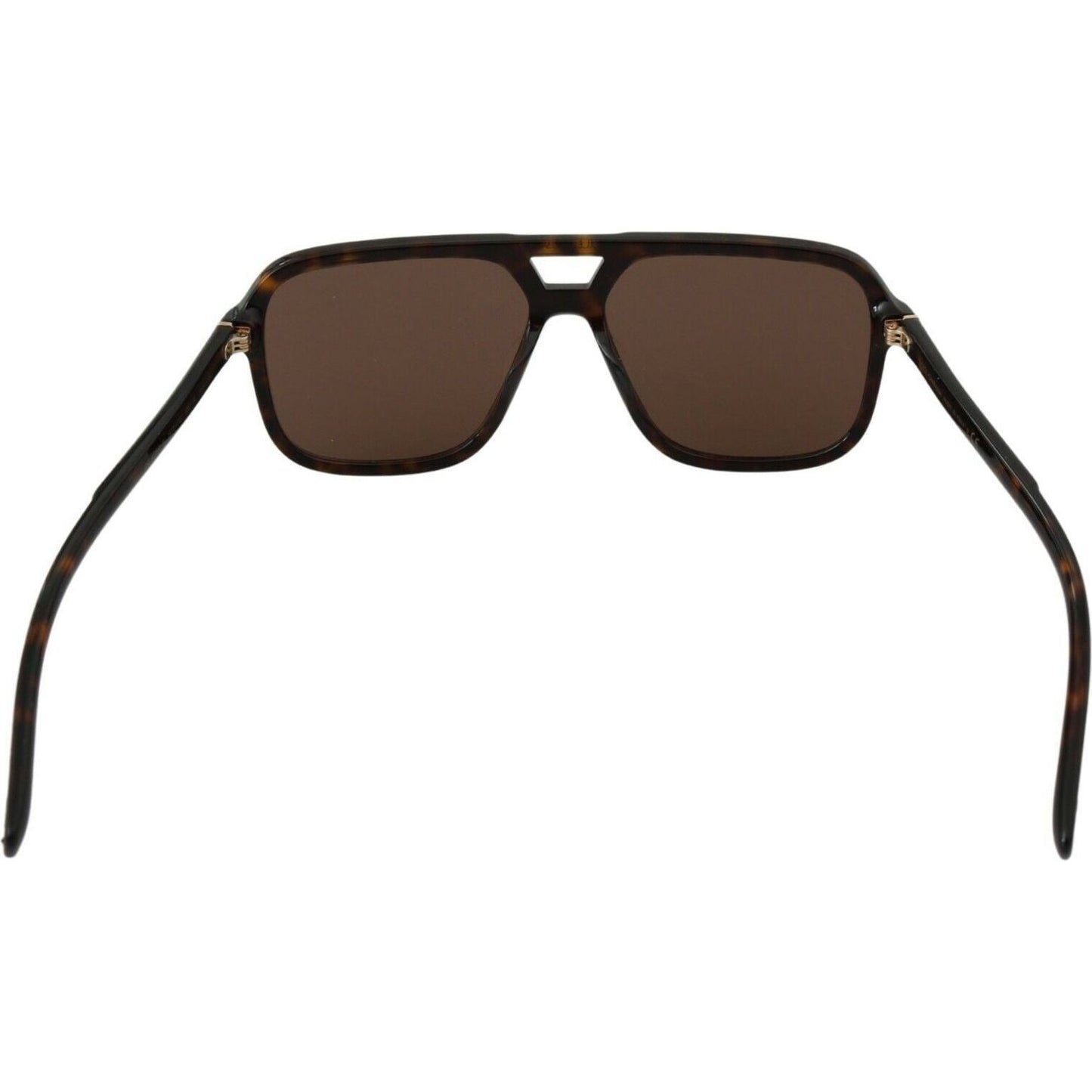 Dolce & Gabbana Elegant Brown Patterned Men's Sunglasses brown-leopard-pattern-aviator-pilot-mens-sunglasses