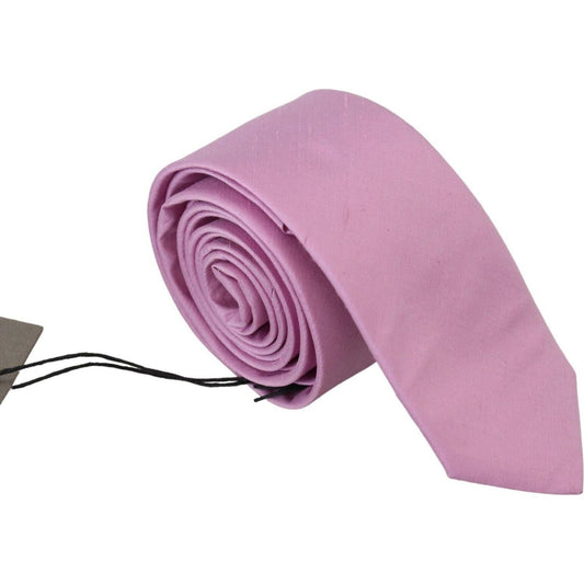 Daniele Alessandrini | Pink Classic Men Necktie Accessory Silk Tie  | McRichard Designer Brands