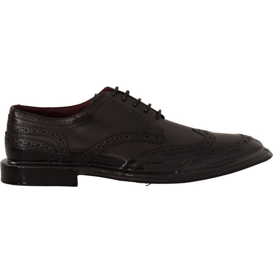 Dolce & Gabbana Elegant Calfskin Derby Oxford Wingtips black-leather-oxford-wingtip-formal-derby-shoes s-l1600-14-8-6ab39df5-43e.jpg