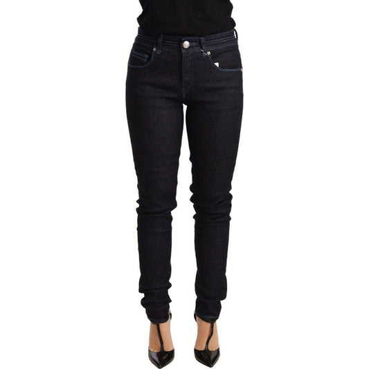 Acht Sleek Low Waist Skinny Denim Jeans & Pants blue-cotton-low-waist-slim-fit-denim-women-trouser-jeans