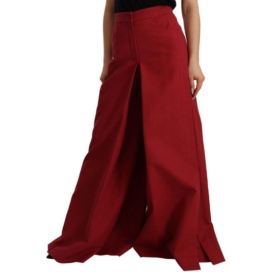 Dolce & Gabbana Elegant High Waist Wide Leg Pants in Red red-cotton-high-waist-wide-leg-pants s-l1600-146-9011d6d0-258.jpg