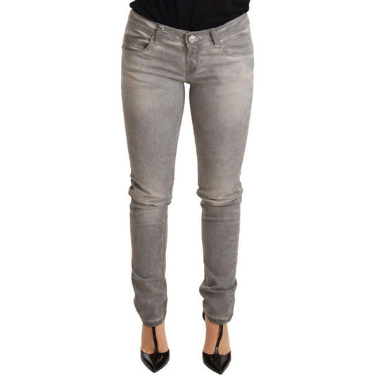 Acht Chic Gray Washed Slim Fit Cotton Jeans Jeans & Pants light-gray-washed-cotton-slim-fit-denim-women-trouser-jeans