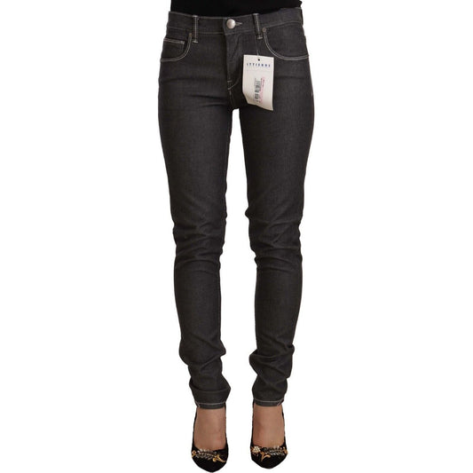 Acht Chic Mid Waist Skinny Black Jeans black-low-waist-skinny-denim-slim-fit-jeans