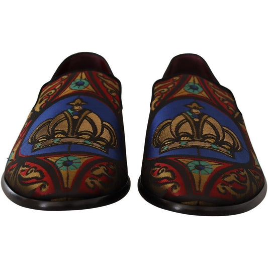 Dolce & Gabbana Multicolor Jacquard Slide-On Loafer Slippers multicolor-jacquard-crown-slippers-loafers-shoes s-l1600-15-7-fe718abe-713.jpg