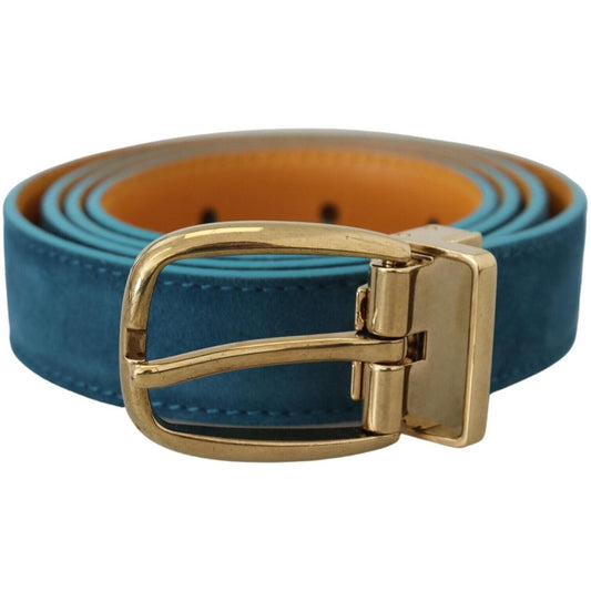Dolce & Gabbana Elegant Blue Velvet Leather Belt blue-velvet-leather-silver-dg-metal-buckle-belt s-l1600-16-af7ce720-a3d.jpg
