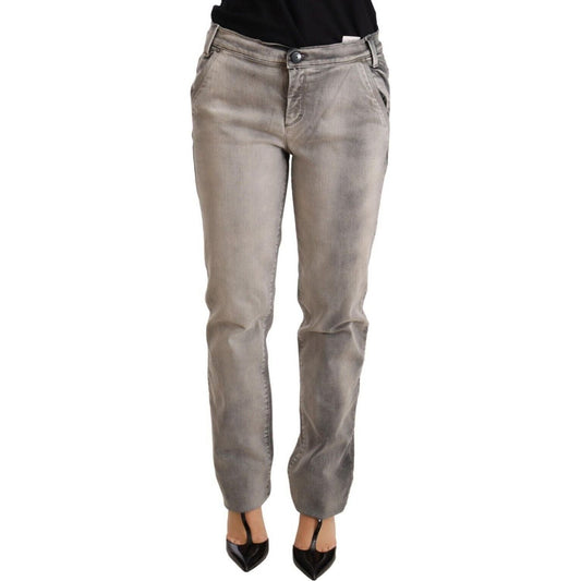 Ermanno Scervino Chic Gray Washed Low Waist Skinny Jeans Jeans & Pants gray-washed-low-waist-skinny-trouser-cotton-jeans s-l1600-163-fba0204d-a28.jpg