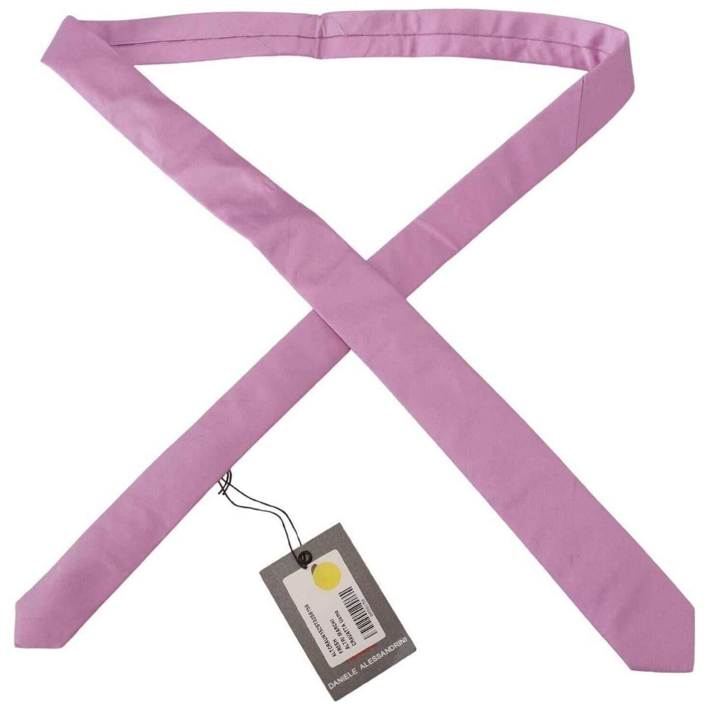 Daniele Alessandrini Elegant Silk Men's Tie in Pink pink-classic-men-necktie-accessory-silk-tie