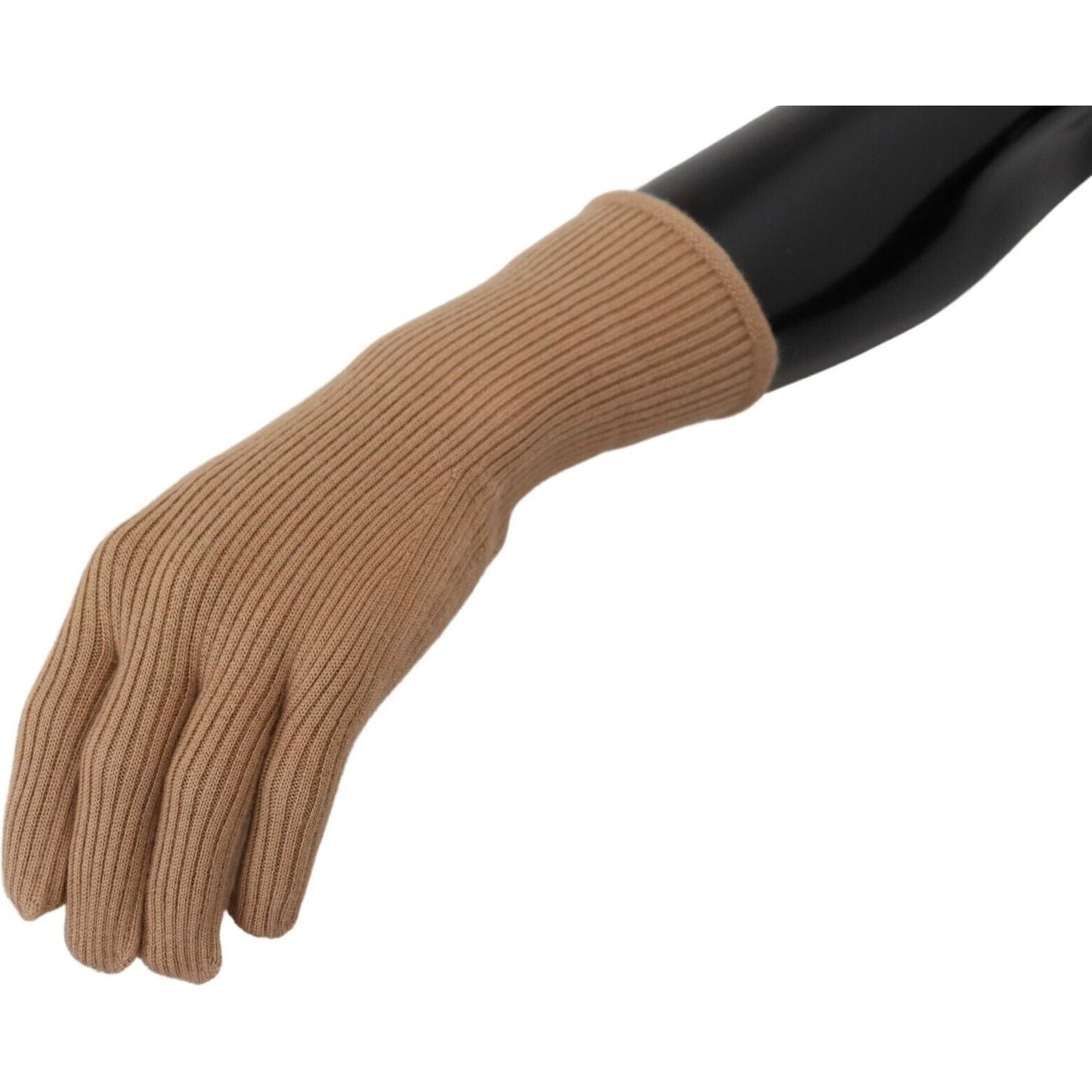 Dolce & Gabbana Elegant Beige Cashmere Winter Gloves beige-cashmere-knitted-hands-mitten-mens-gloves s-l1600-17-4-b5ae6388-354.jpg