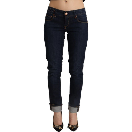 Acht Slim Fit Dark Blue Denim Elegance blue-cotton-low-waist-slim-fit-denim-women-trouser-jeans-1