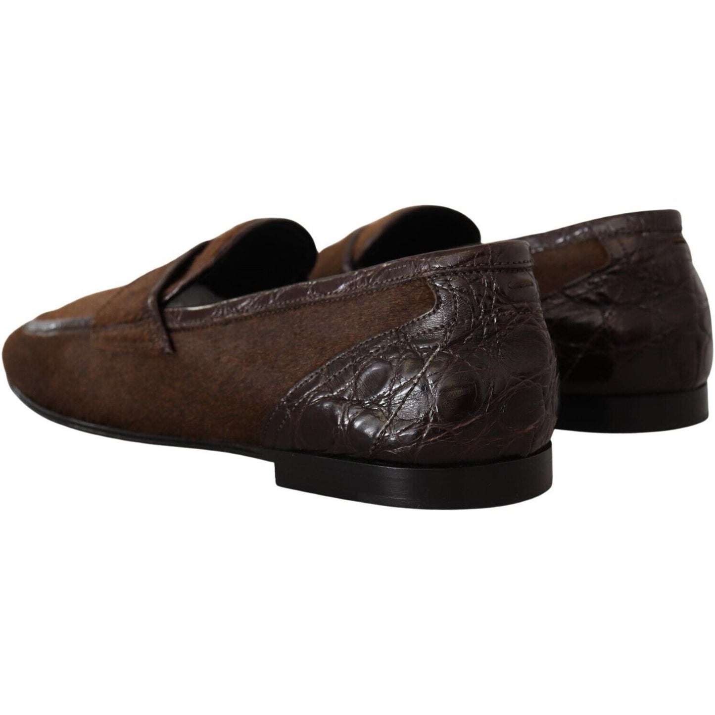 Dolce & Gabbana Exquisite Exotic Leather Loafers brown-exotic-leather-mens-slip-on-loafers-shoes s-l1600-18-7-3018c404-e43.jpg