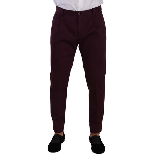 Dolce & Gabbana Elegant Purple Chinos for the Modern Man purple-cotton-tapered-chinos-dress-pants s-l1600-184-245f5d8d-68c.jpg