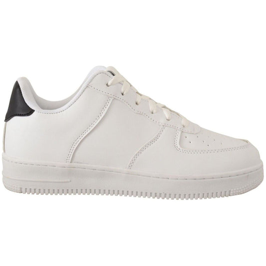SIGNS Chic White Leather Low Top Sneakers MAN SNEAKERS white-leather-perforated-lace-up-sneakers-casual-men-shoes
