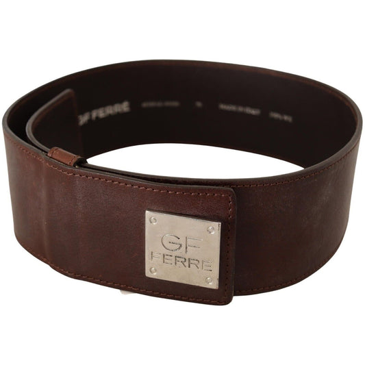 GF Ferre Elegant Genuine Leather Fashion Belt - Chic Brown WOMAN BELTS brown-genuine-leather-wide-logo-buckle-waist-belt s-l1600-19-b8fd2b0c-8cd.jpg