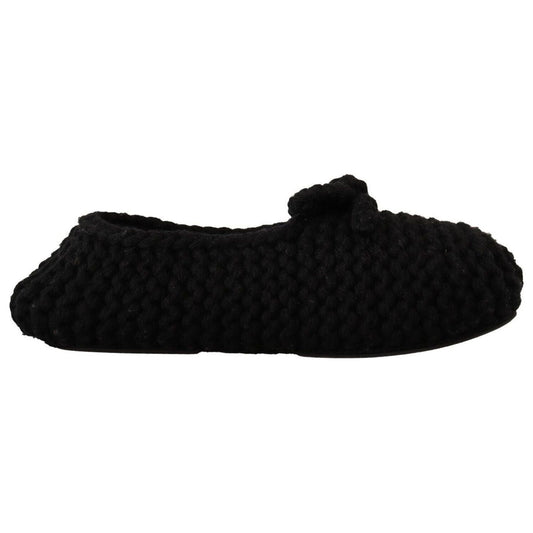 Dolce & Gabbana Elegant Black Wool Knit Ballet Flats black-slip-on-ballerina-flats-wool-knit-shoes s-l1600-197-5a522e9d-874.jpg
