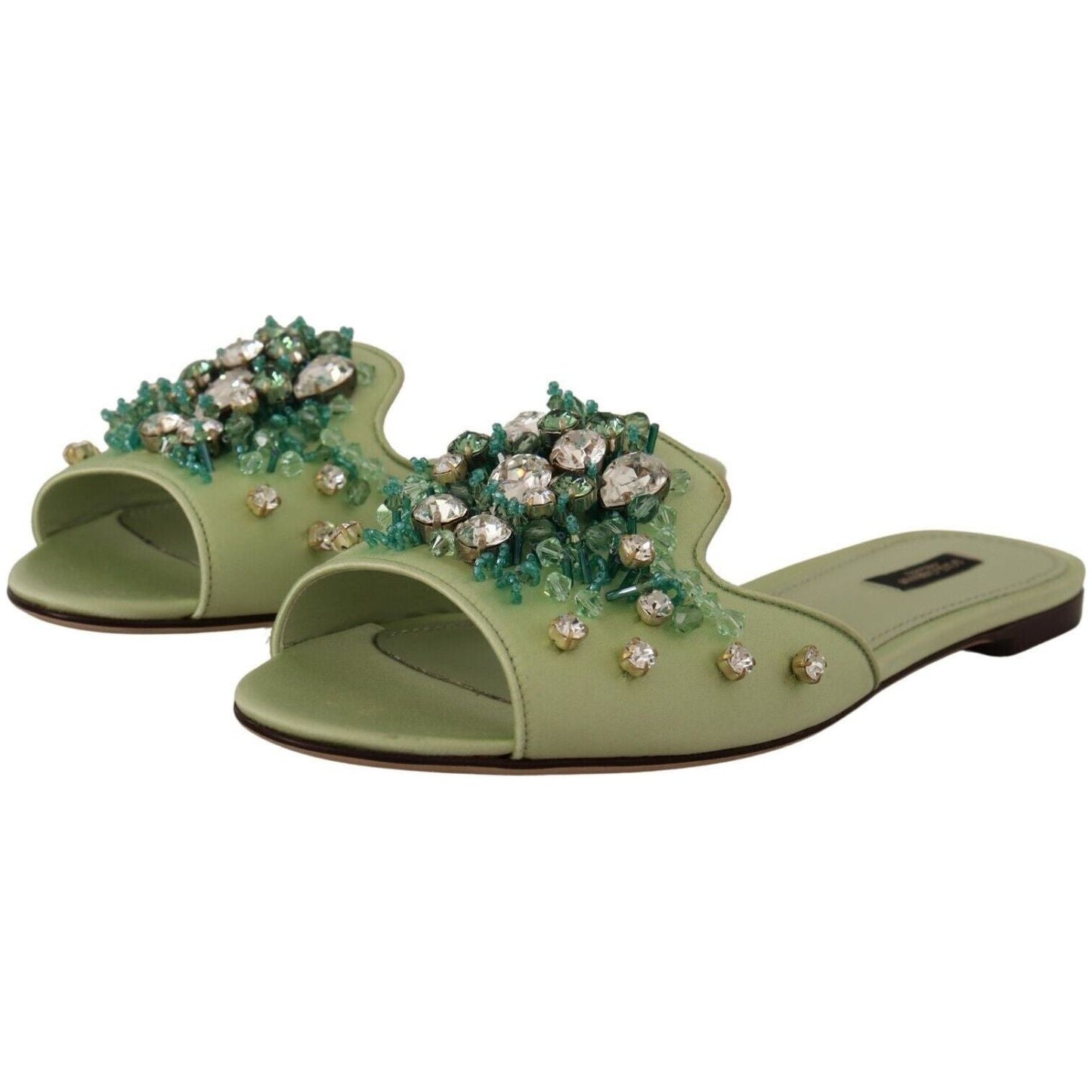 Dolce & Gabbana Elegant Crystal-Embellished Green Leather Slides green-leather-crystals-slides-women-flats-shoes s-l1600-198-e829a8e3-6f5_ea6ba7cb-80f6-496f-9e91-c0b57da7f7aa.jpg