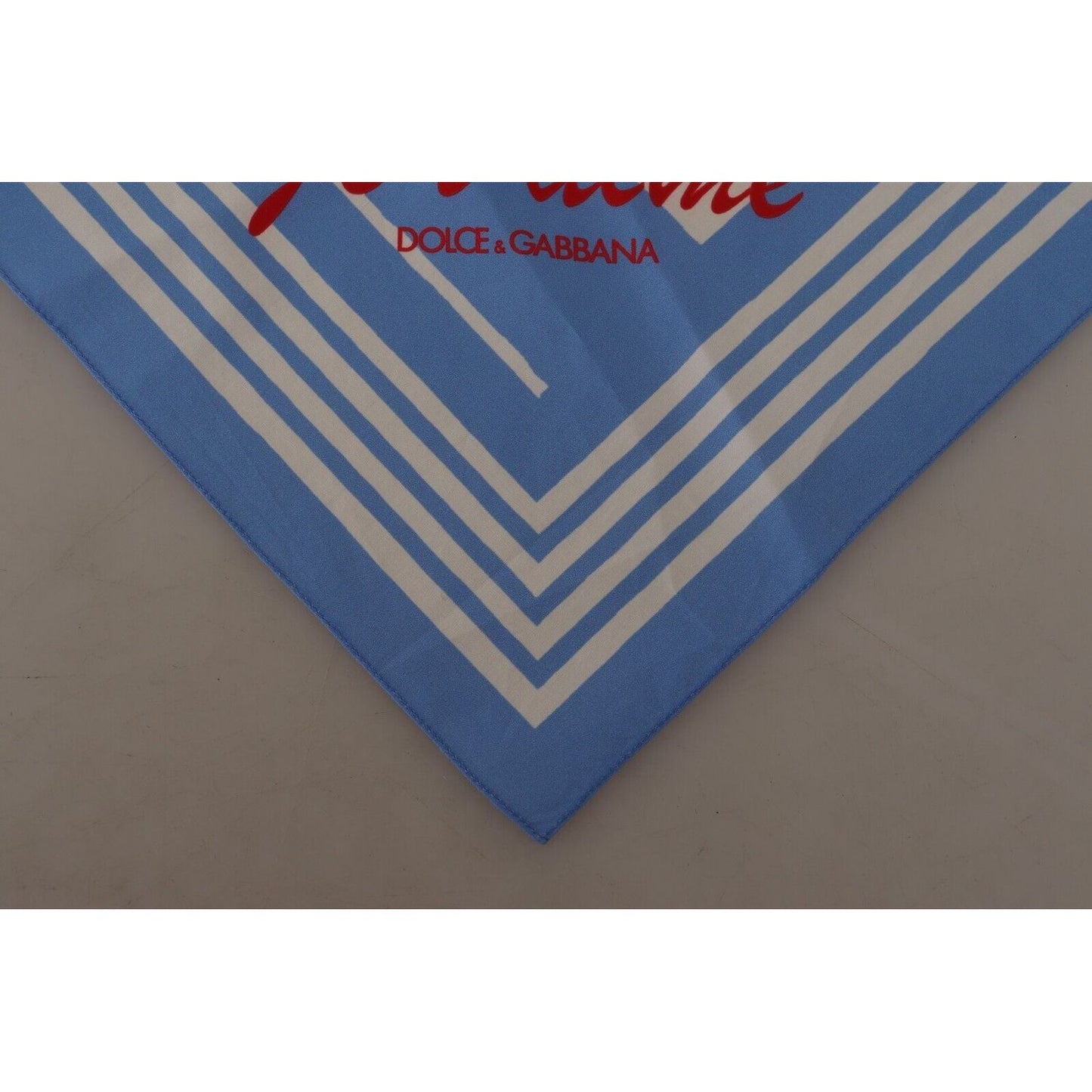 Dolce & Gabbana Elegant Striped Cotton Handkerchief blue-white-striped-st-tropez-handkerchief-scarf
