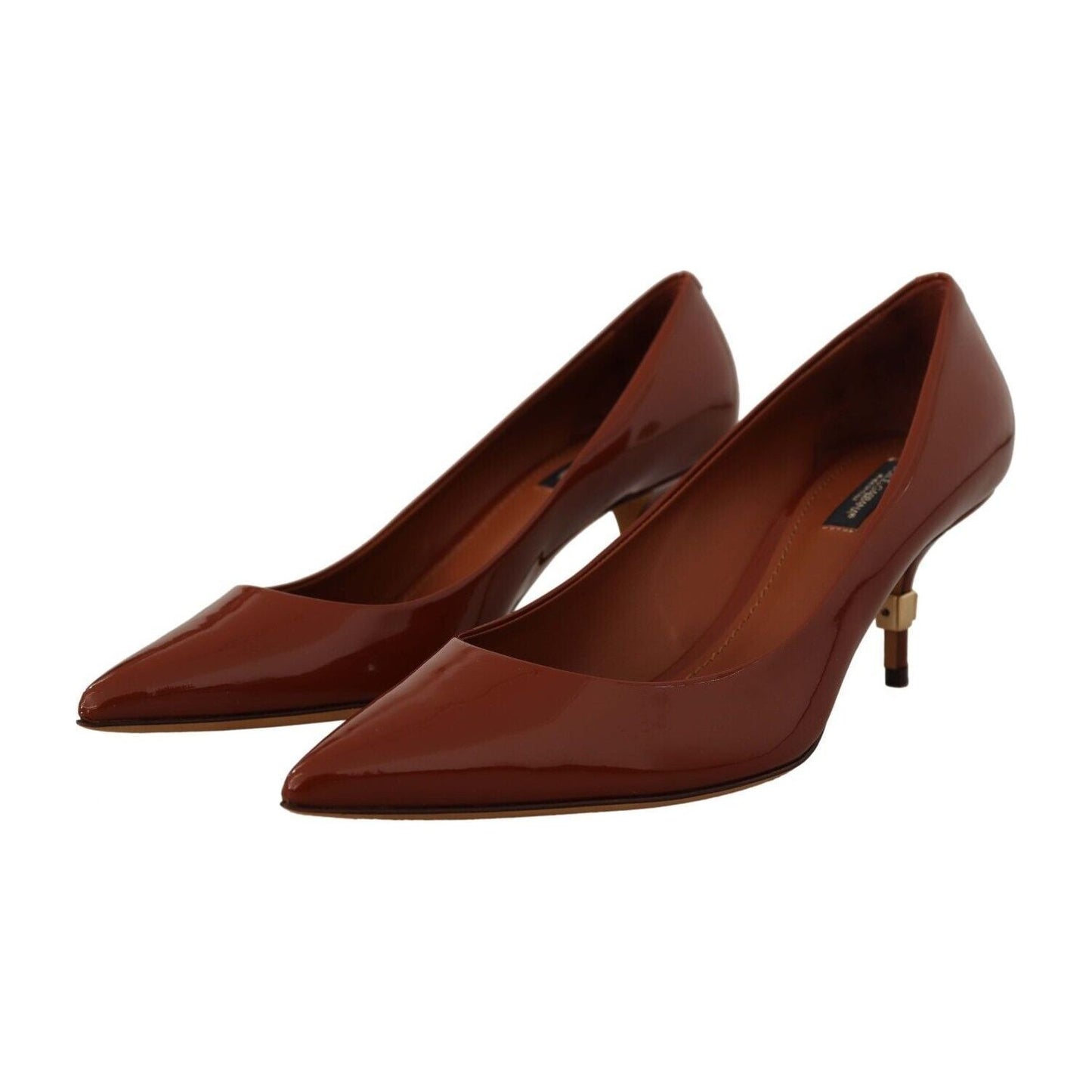 Dolce & Gabbana Elegant Patent Leather Heels Pumps brown-kitten-heels-pumps-patent-leather-shoes s-l1600-2-27-59e9960d-907.jpg