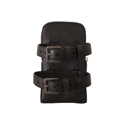 Dolce & GabbanaElegant Black Leather Double-Strap Multi KitMcRichard Designer Brands£379.00