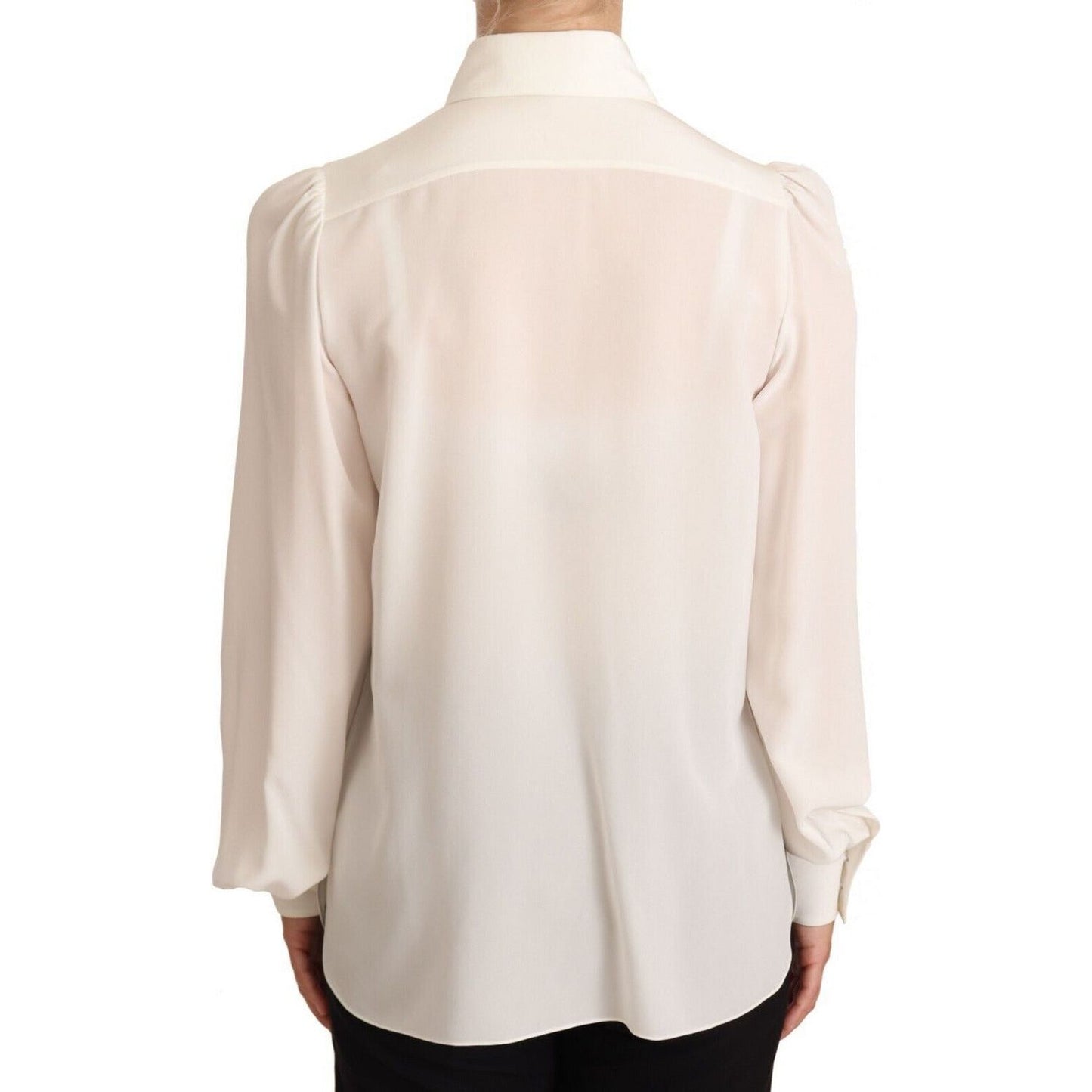 Dolce & Gabbana Elegant Silk Top in Off White white-long-sleeve-polo-shirt-top-blouse s-l1600-2-59-e260a7cb-bd0.jpg