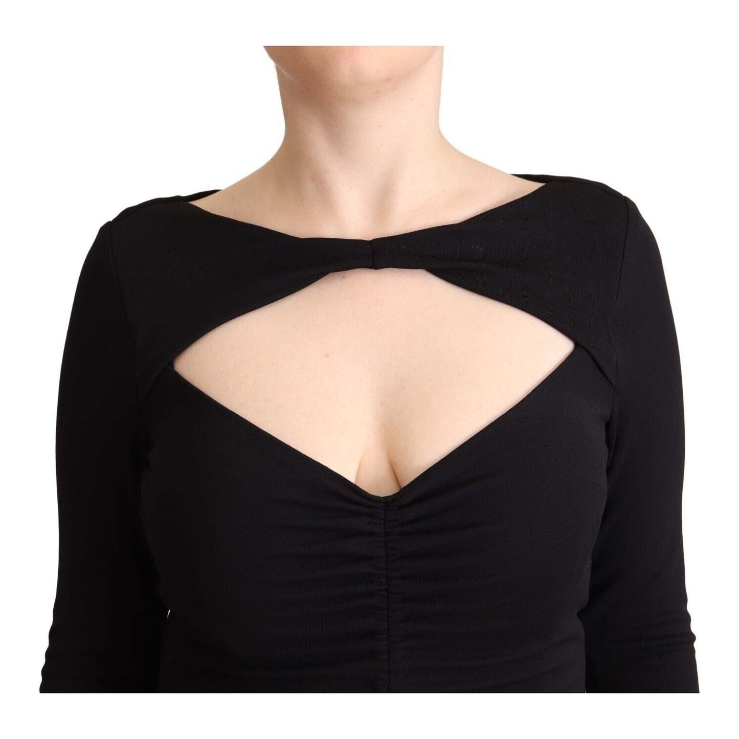 PINKO Elegant Black Nylon Stretch Maxi Dress WOMAN DRESSES black-nylon-stretch-long-sleeves-deep-v-neck-maxi-dress s-l1600-2-79-6dca4fc4-17b.jpg