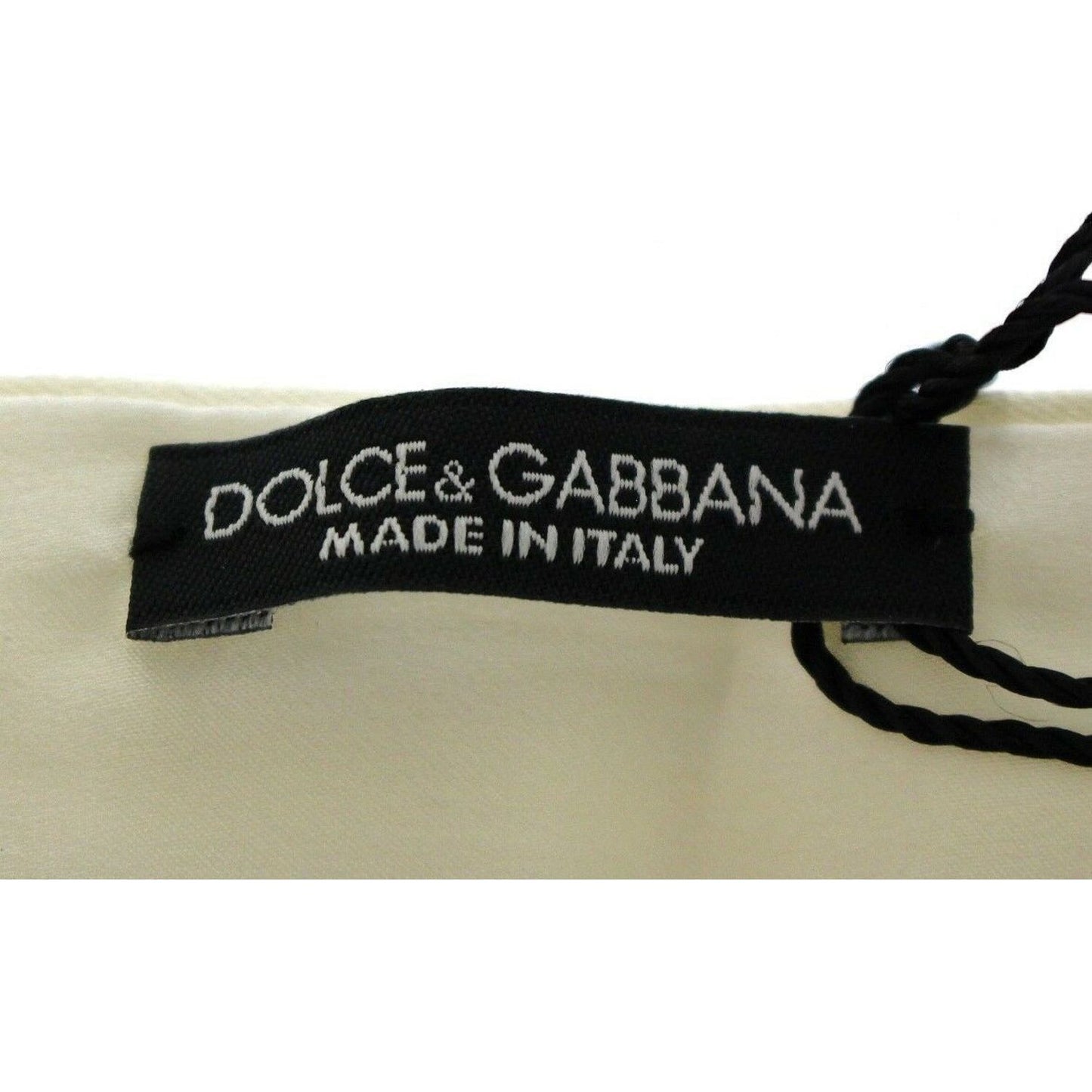 Dolce & Gabbana Exclusive White Silk Evening Cummerbund white-waist-silk-cummerbund-belt
