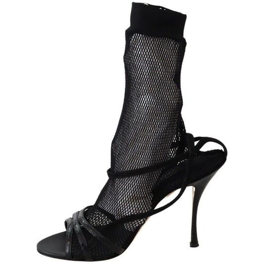 Dolce & Gabbana Chic Black Mesh Stiletto Sandals black-suede-short-boots-sandals-shoes WOMAN SANDALS s-l1600-2022-07-01T091111.686-804175a5-98b.jpg