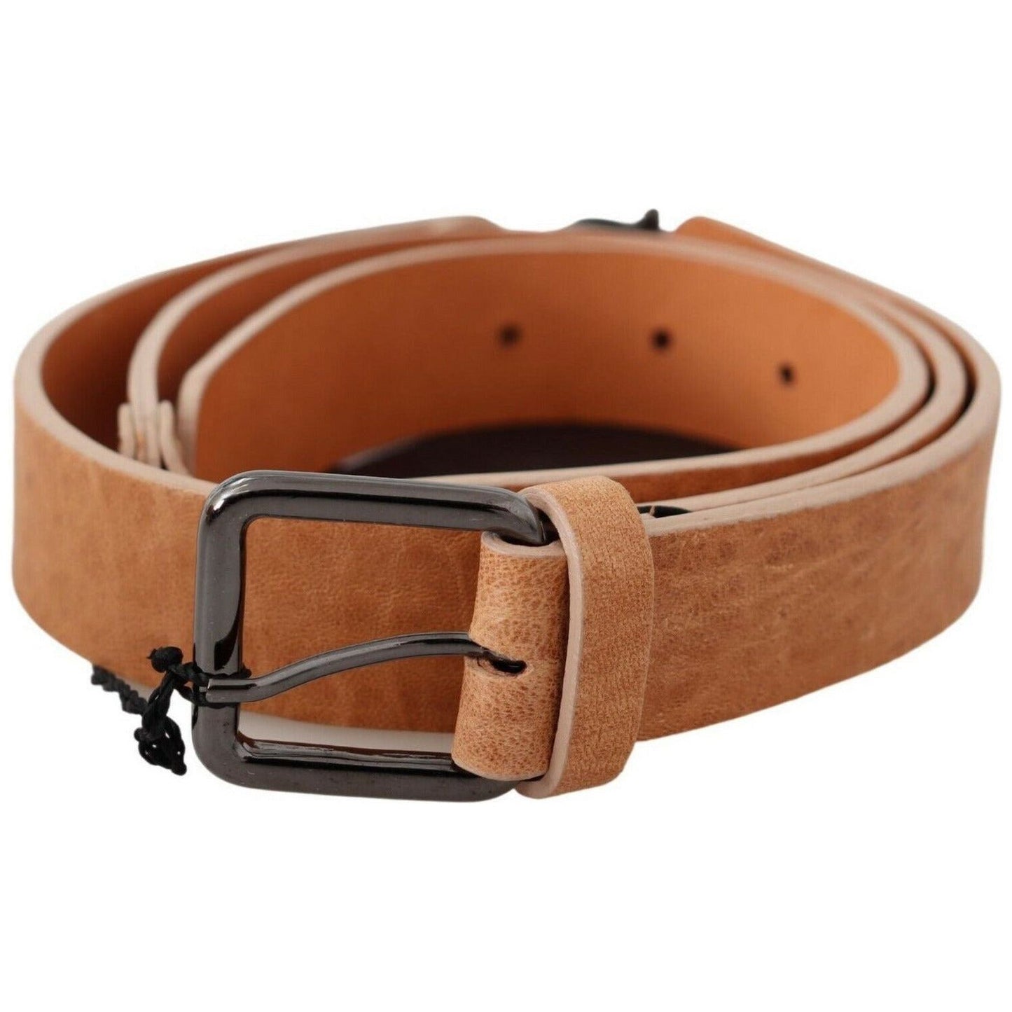 Costume National Chic Light Brown Leather Fashion Belt light-brown-genuine-leather-belt