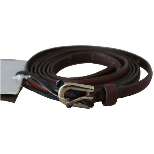 Ermanno Scervino Chic Dark Brown Leather Waist Belt brown-leather-studded-slim-buckle-waist-belt s-l1600-2022-08-19T112128.630-04e3b622-513.jpg