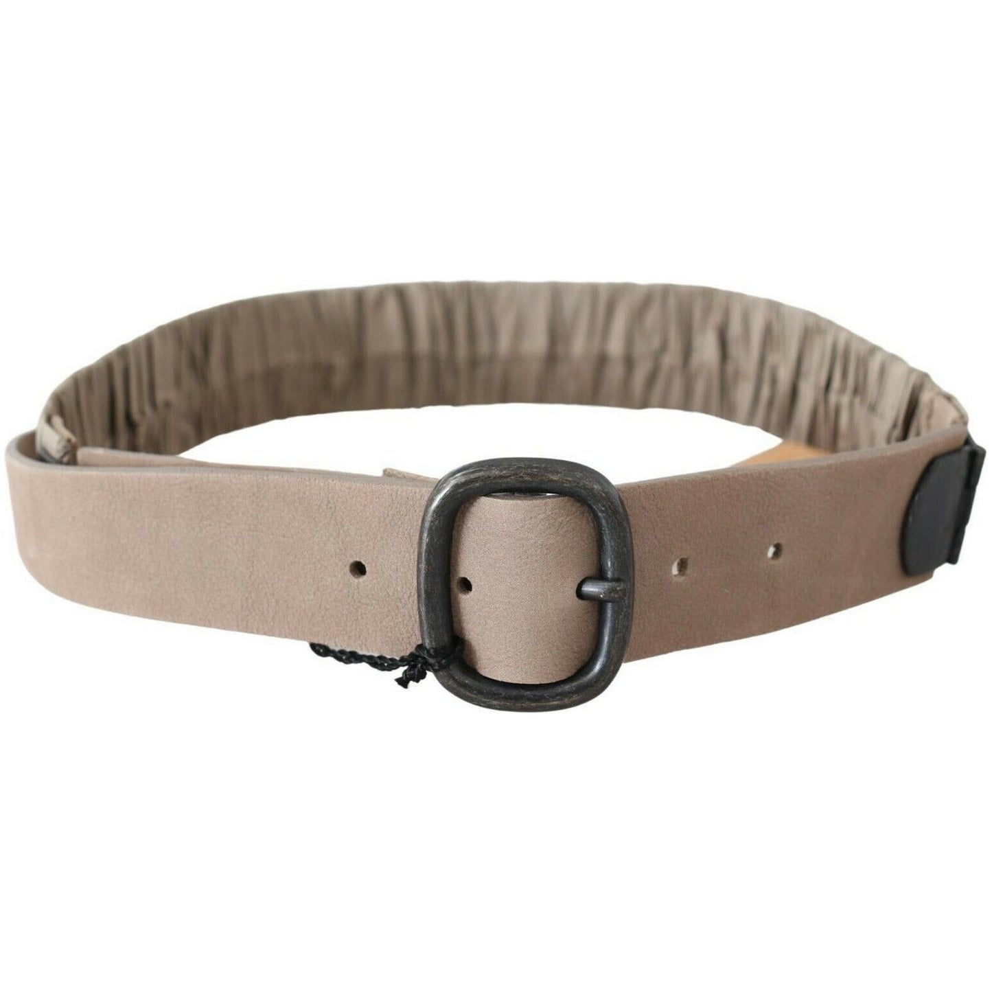 GF Ferre Elegant Brown Leather Fashion Belt brown-solid-leather-waist-metal-buckle-belt