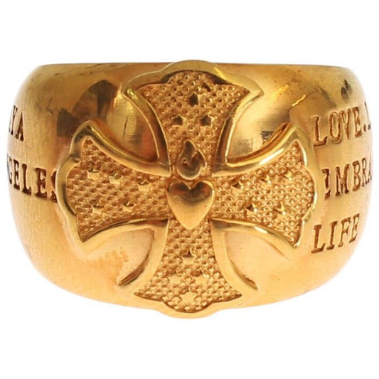 Nialaya Exquisite Handmade Mens Designer Ring gold-plated-925-silver-ring-1 Ring