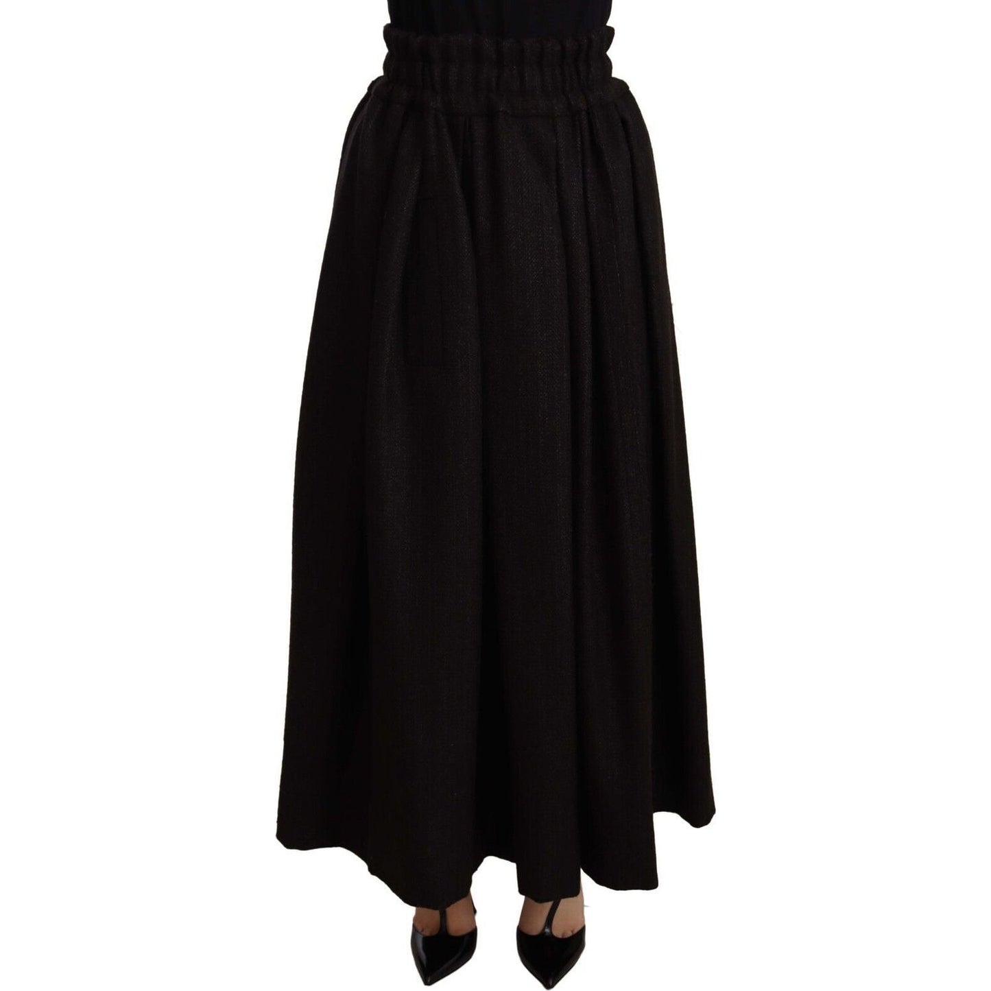 Dolce & Gabbana Elegant High Waist Maxi A-line Wool Skirt WOMAN SKIRTS black-wool-high-waist-maxi-piece-skirt s-l1600-2022-09-16T094249.208-a63b99c9-ba6.jpg