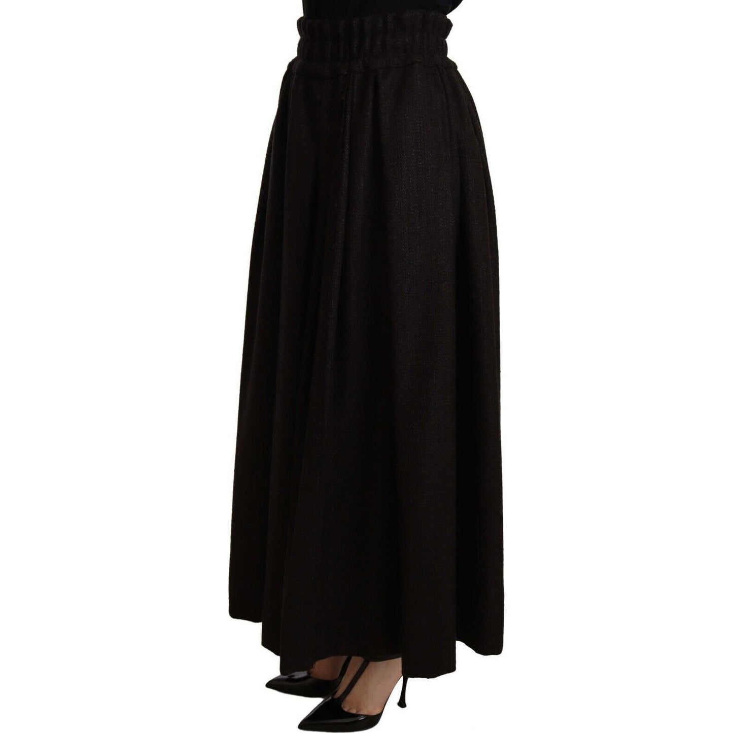 Dolce & Gabbana Elegant High Waist Maxi A-line Wool Skirt black-wool-high-waist-maxi-piece-skirt WOMAN SKIRTS s-l1600-2022-09-16T094251.177-61710d7d-382.jpg