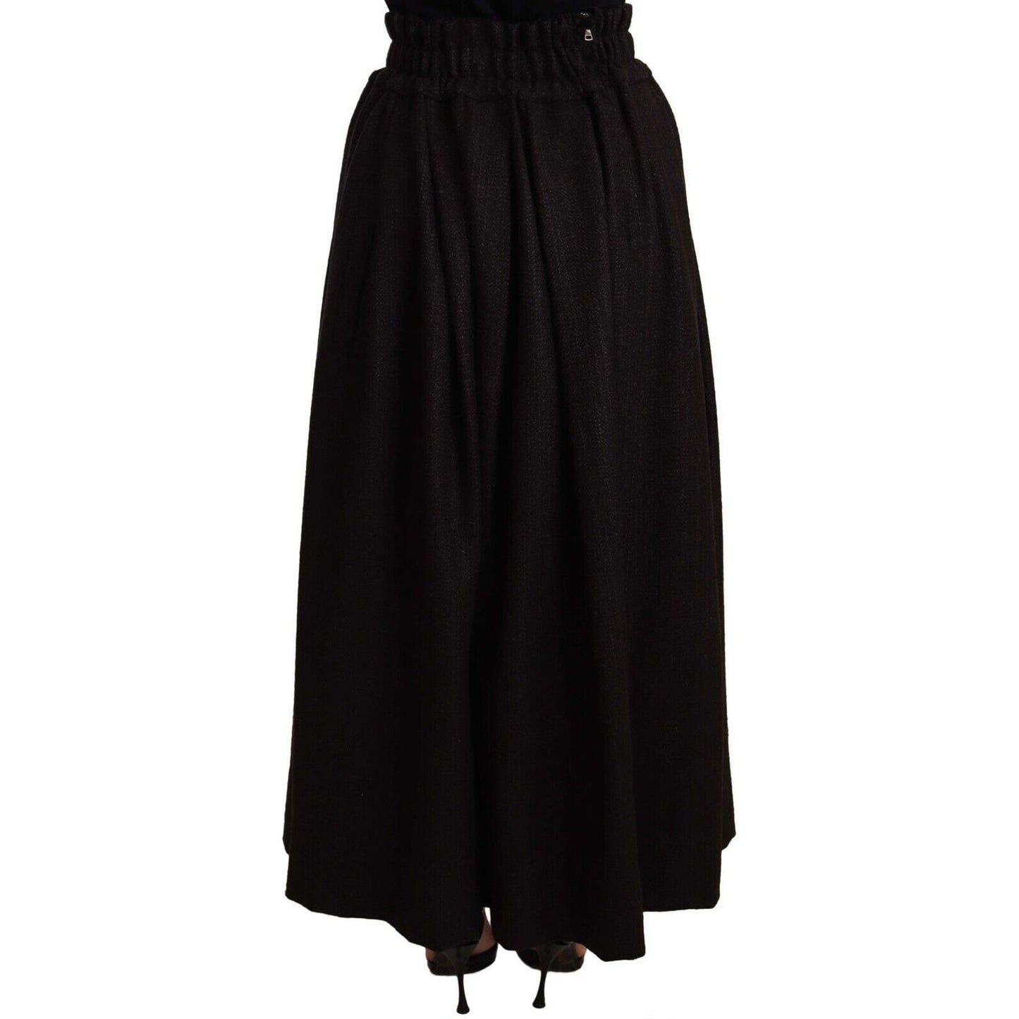 Dolce & Gabbana Elegant High Waist Maxi A-line Wool Skirt WOMAN SKIRTS black-wool-high-waist-maxi-piece-skirt s-l1600-2022-09-16T094252.883-2b308b50-69c.jpg