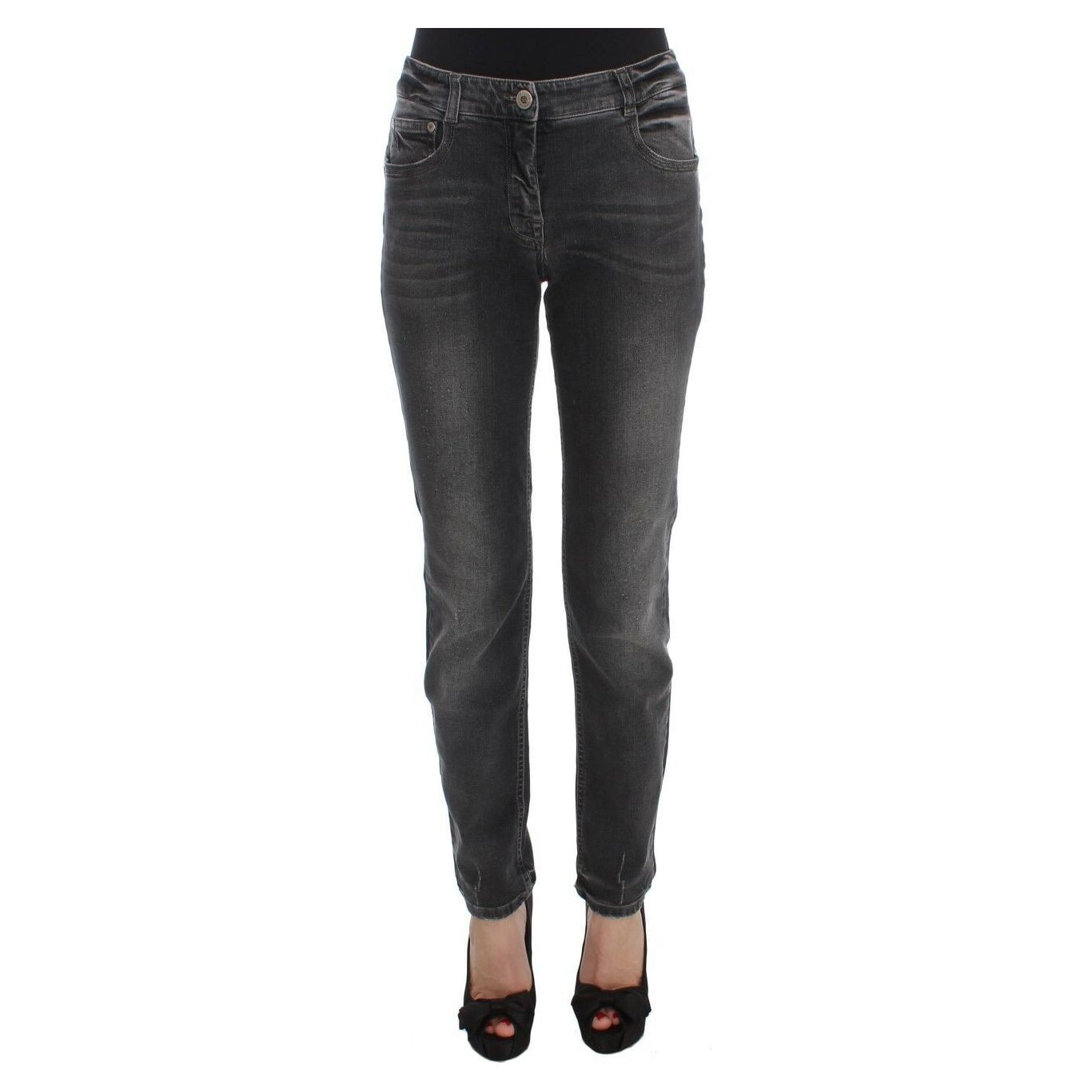 Ermanno Scervino Elegant Gray Regular Fit Jeans Jeans & Pants gray-wash-cotton-blend-stretch-jeans-pants