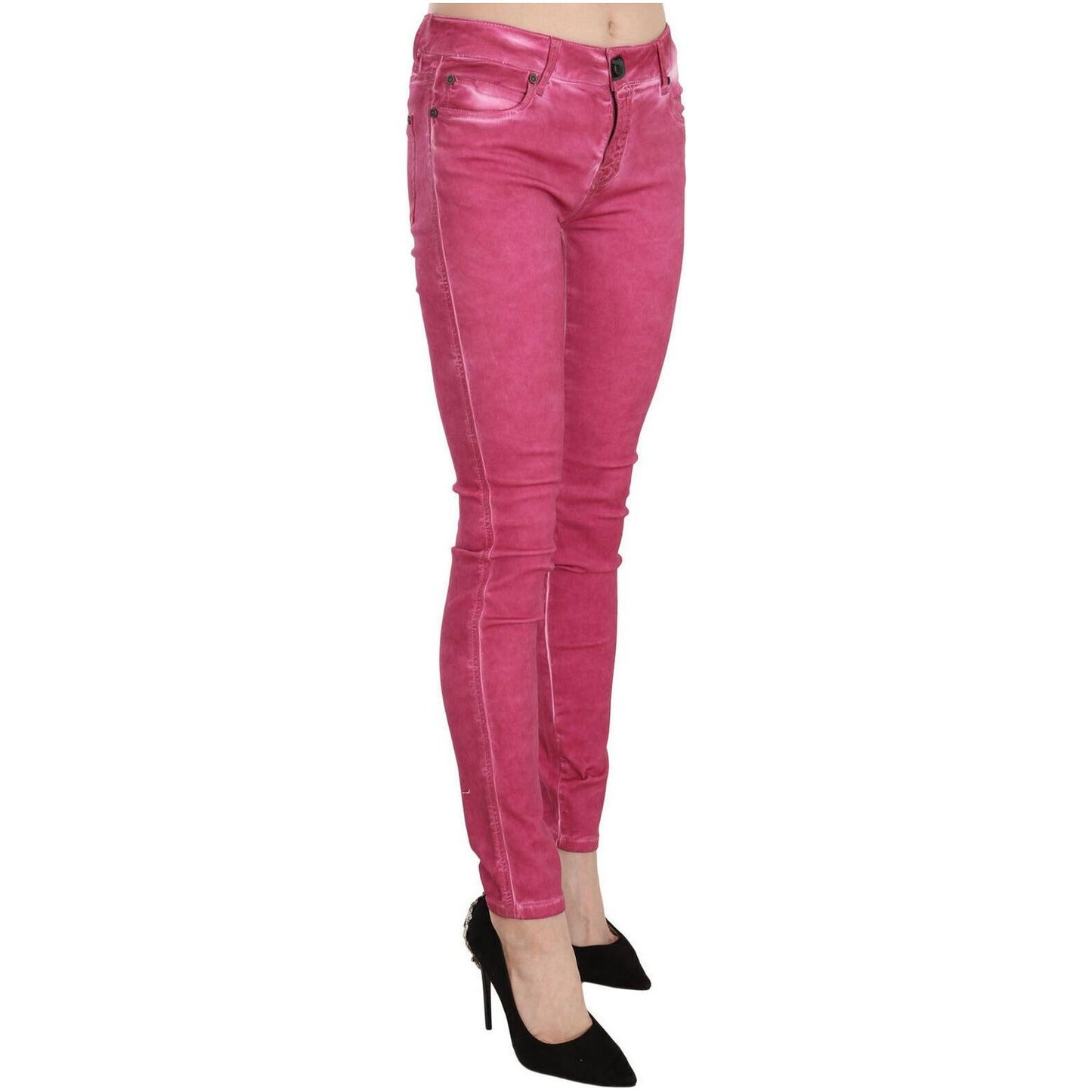 Dolce & Gabbana Chic Pink Mid Waist Skinny Pants pink-velvet-mid-waist-skinny-trouser-pants Jeans & Pants s-l1600-2022-09-20T114135.557-1cca372b-c25.jpg