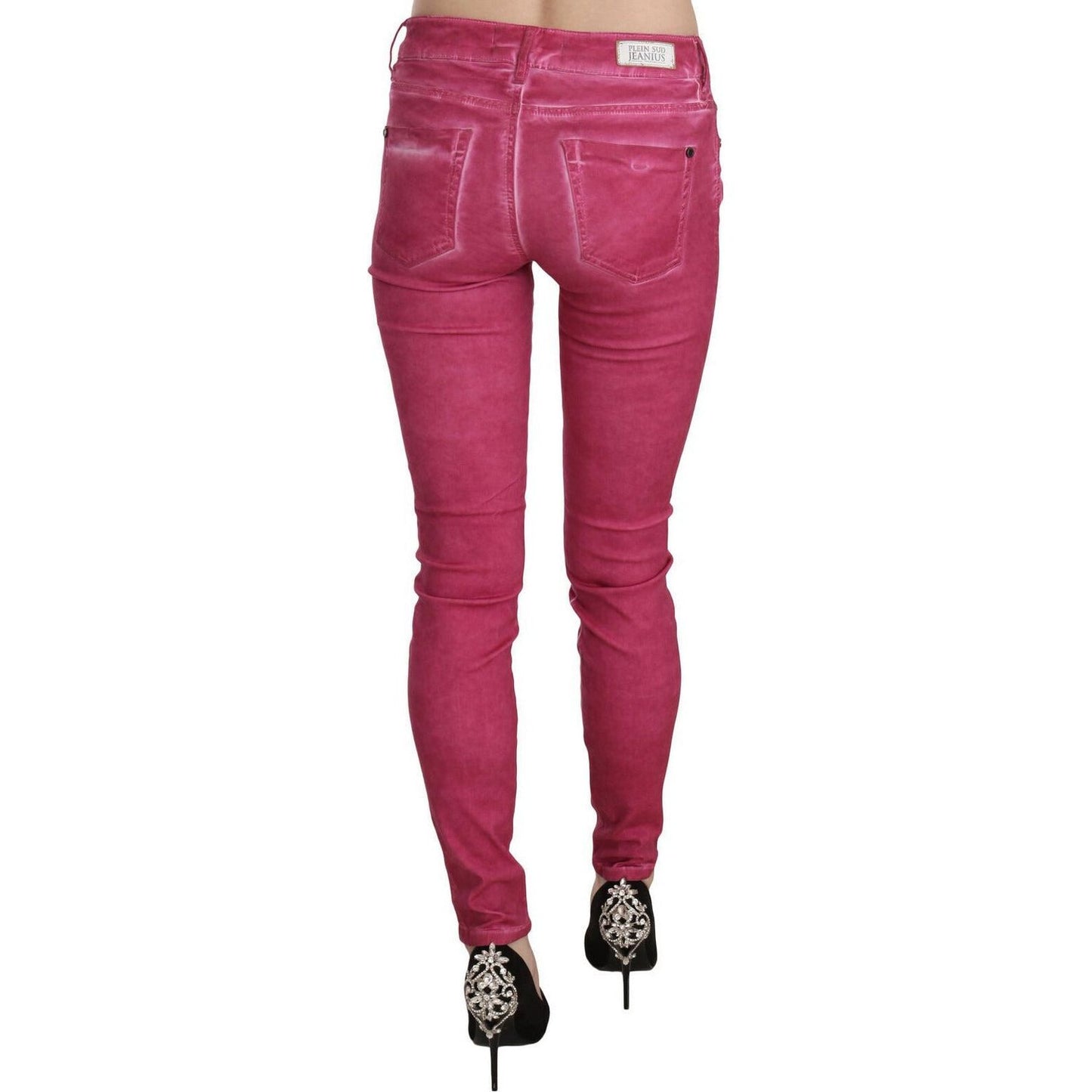 Dolce & Gabbana Chic Pink Mid Waist Skinny Pants pink-velvet-mid-waist-skinny-trouser-pants Jeans & Pants s-l1600-2022-09-20T114139.622-2136a797-f41.jpg