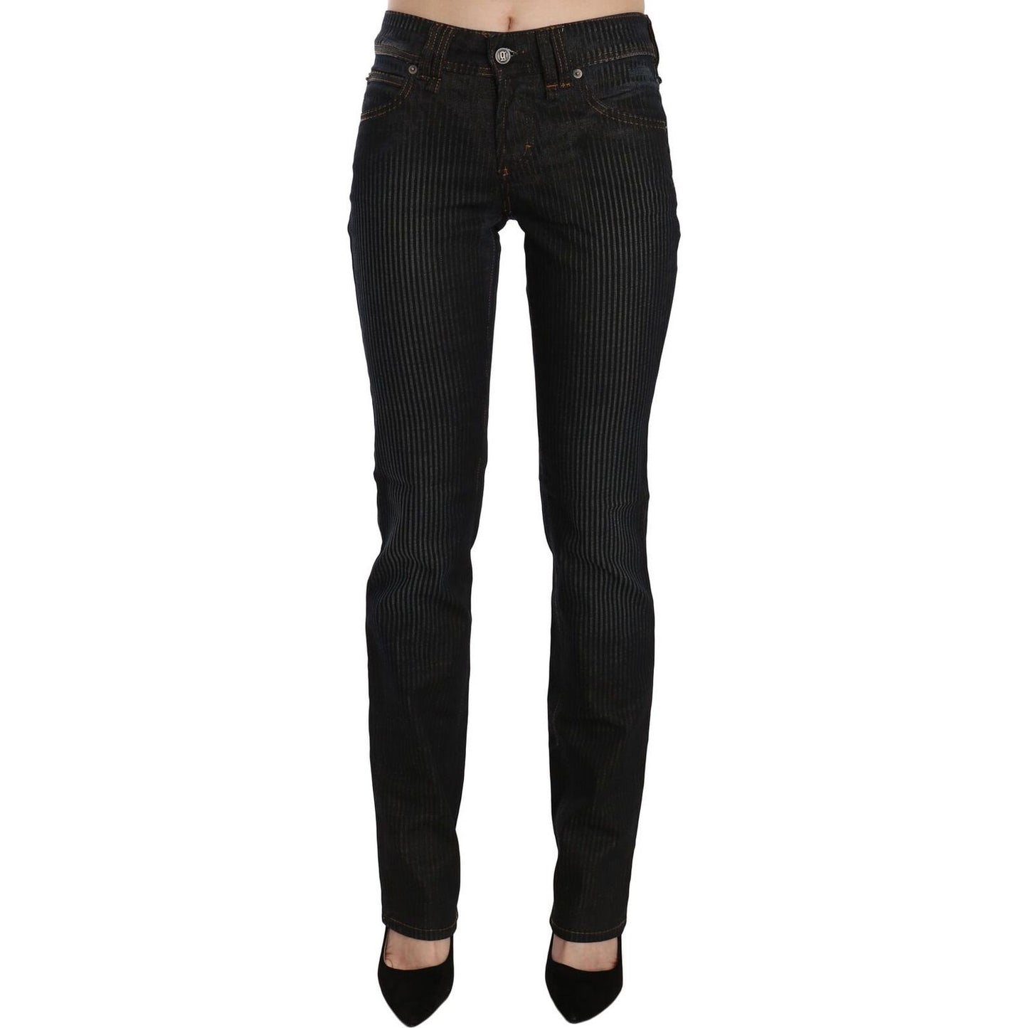 John Galliano Elegant Black Slim Fit Corduroy Jeans black-mid-waist-slim-fit-corduroy-denim-casual-pants Jeans & Pants s-l1600-2022-09-20T135816.659-f832894a-f16.jpg
