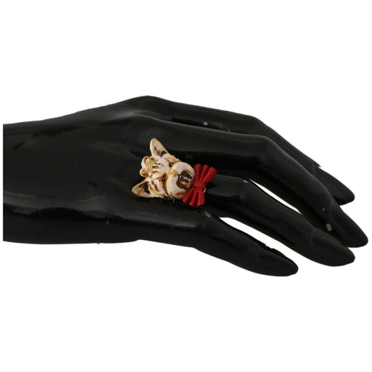 Dolce & GabbanaElegant Canine-Inspired Gold Tone RingMcRichard Designer Brands£139.00