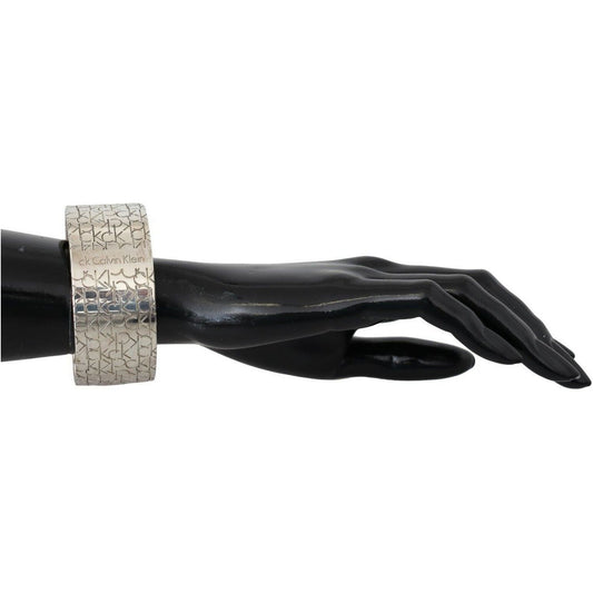 Calvin Klein Elegant Sterling Silver Logo Bangle Bracelet Ring silver-logo-bangle-160gram-925-sterling-silver-bracelet