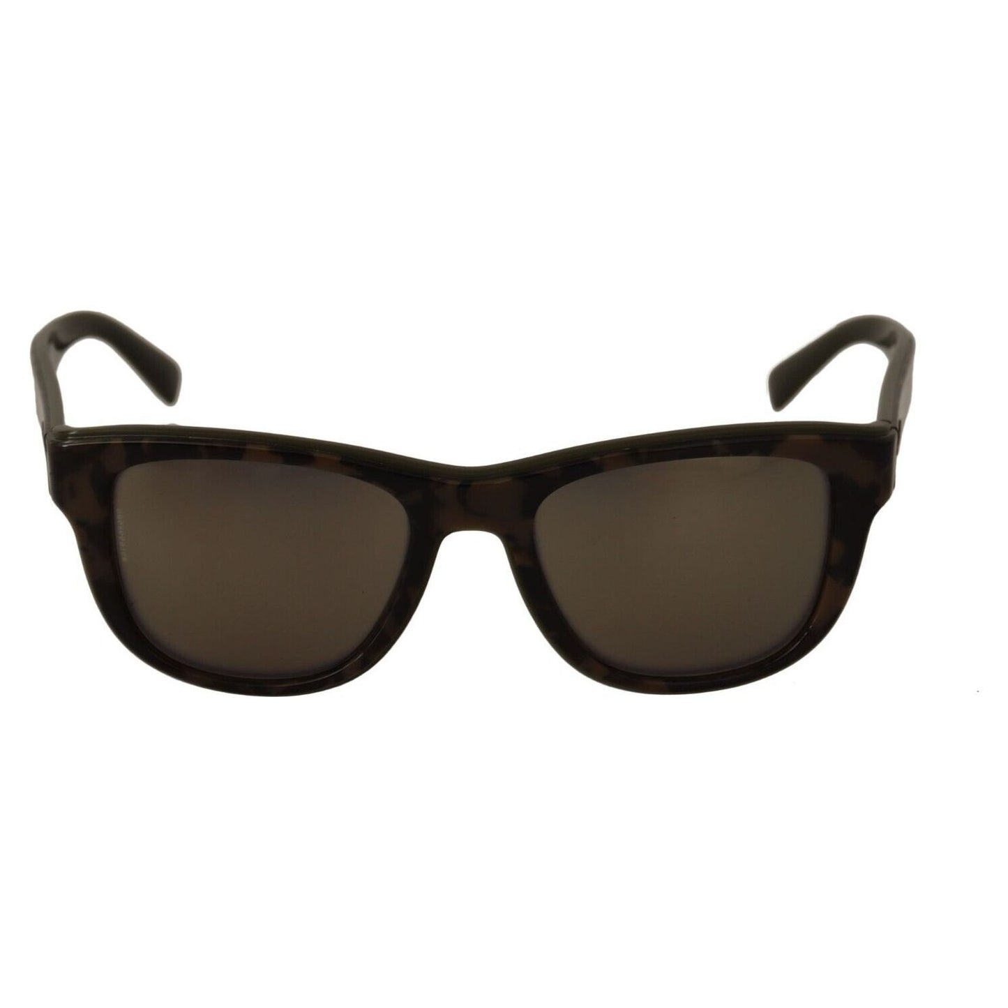 Dolce & Gabbana Chic Black Acetate Designer Sunglasses MAN SUNGLASSES brown-mirror-lens-plastic-full-rim-sunglasses