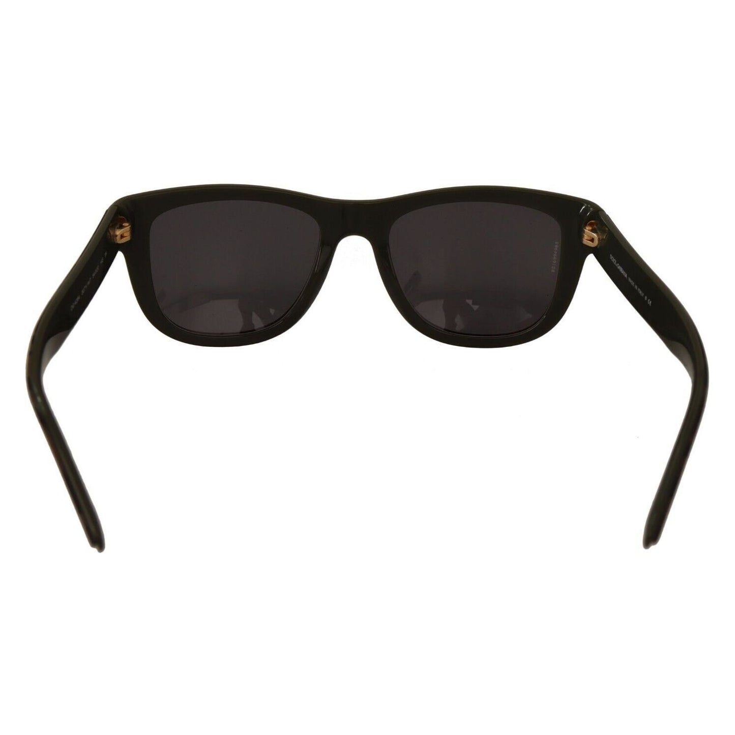 Dolce & Gabbana Chic Black Acetate Designer Sunglasses MAN SUNGLASSES brown-mirror-lens-plastic-full-rim-sunglasses